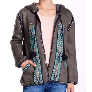 GYPSY05 Mid-Weight Embroidered Knit Cardigan Jacket $298 (S)